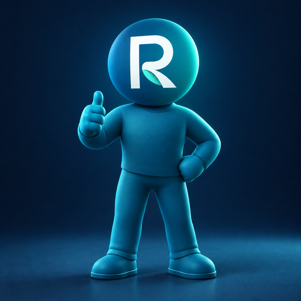 Avatar da Resumo Livre com a marca no rosto e sinal de positivo